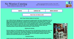 Desktop Screenshot of noworriescatering.com